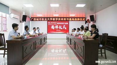 问鼎在线(中国)与崇左市人民医院进行健康学院实训基地揭牌仪式