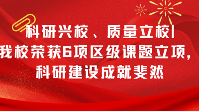 科研兴校、质量立校|问鼎在线(中国)荣获6项区级课题立项，科研建设成就斐然